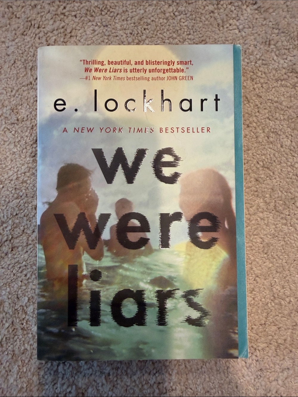e. lockhart "We Were Liars" Paperback - Teal Accent